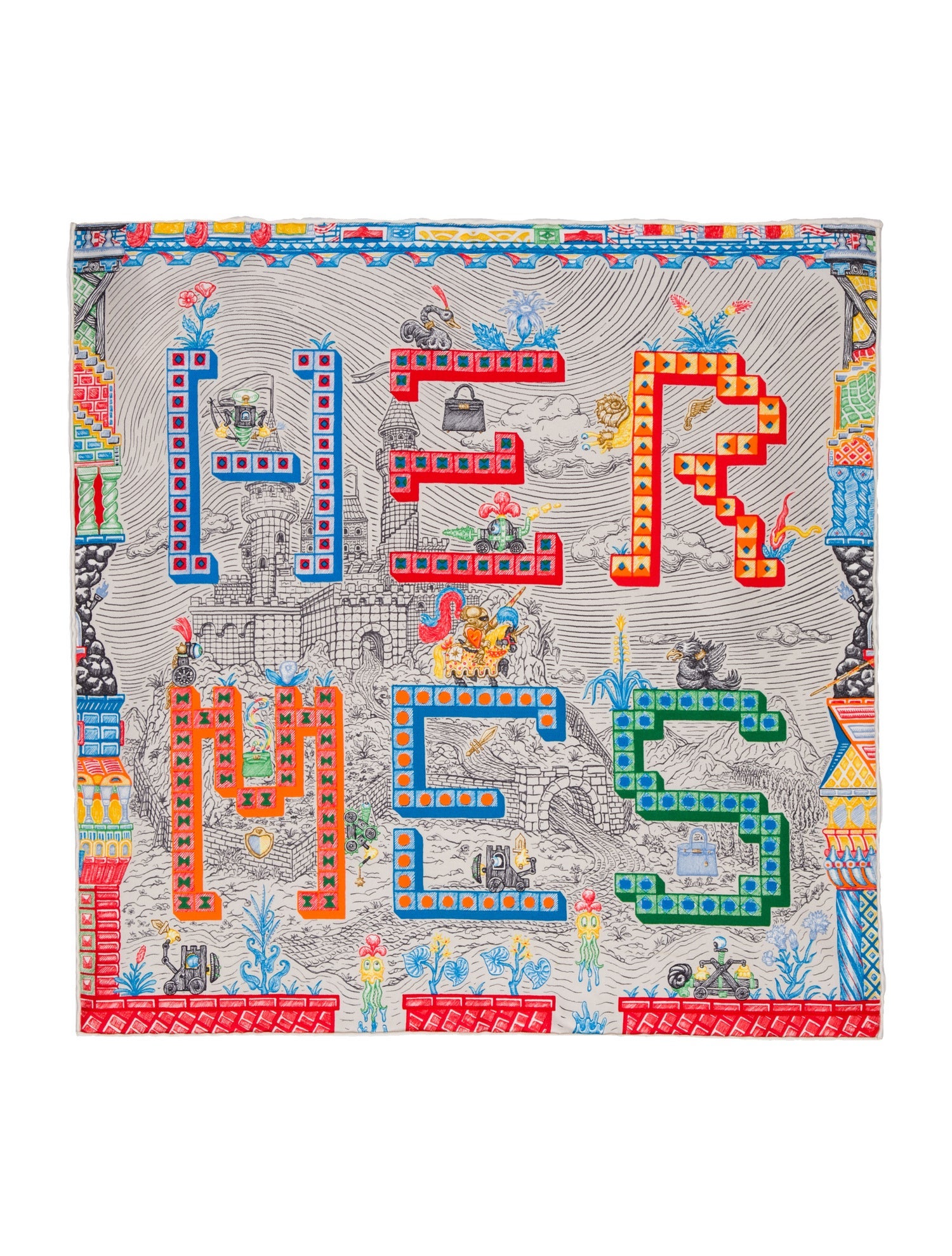 Hermès Super Silk Quest Silk Scarf