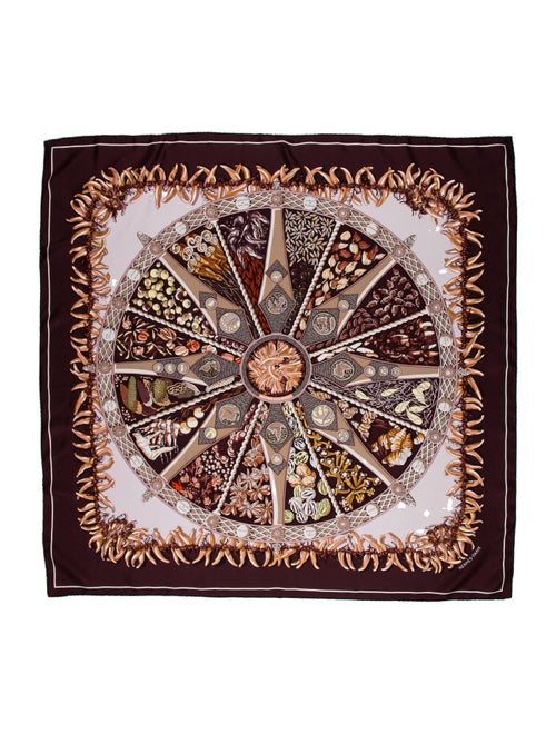 Hermès Aux Pays des Epices Silk Scarf