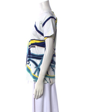 Hermès Graphic Print Scoop Neck T-Shirt