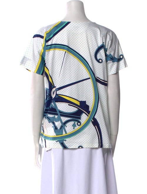 Hermès Graphic Print Scoop Neck T-Shirt