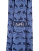 Hermès pattern silk tie