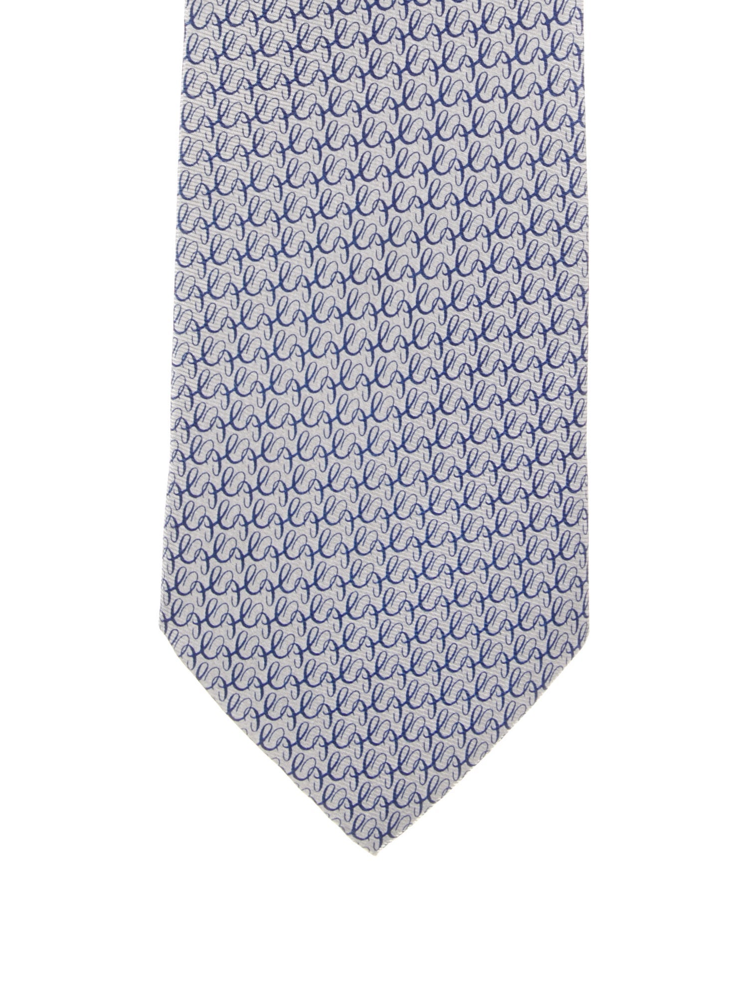 Hermès pattern silk tie