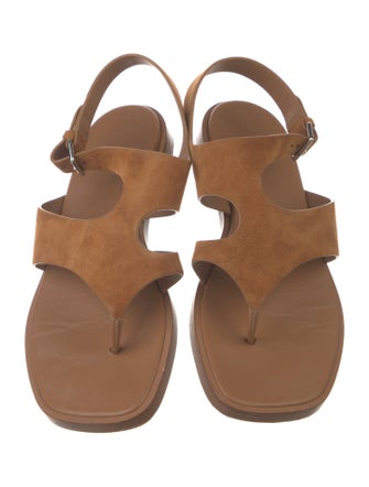 Hermès Karen Suede Slingback Sandals