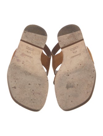 Hermès Karen Suede Slingback Sandals