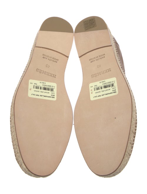 Hermès Trip Leather Espadrilles