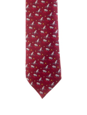 Hermès Silk Patterned Tie