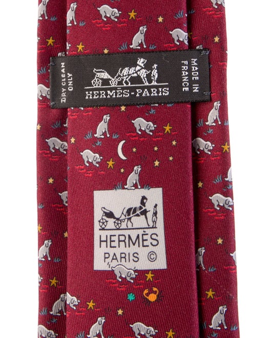 Hermès Silk Patterned Tie