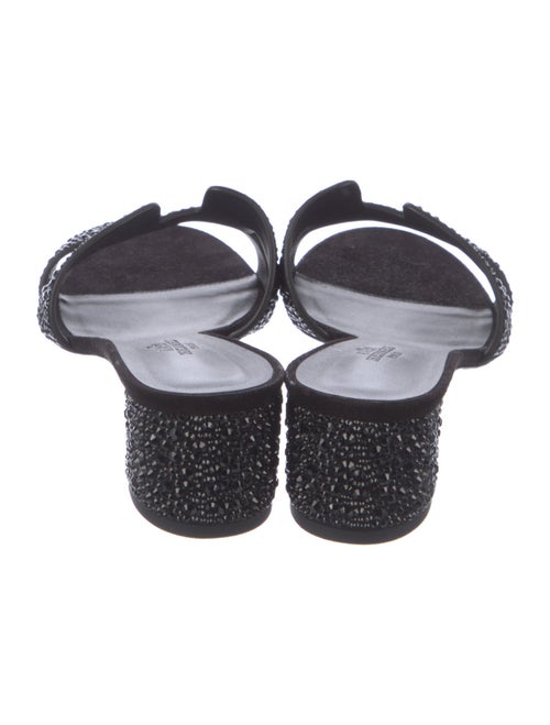 Hermès H Logo Suede Mules