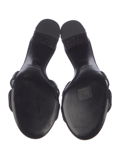 Hermès H Logo Suede Mules