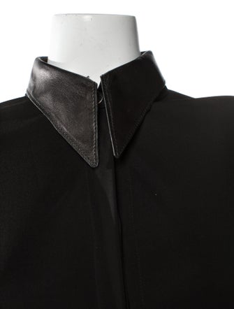Hermès Long Sleeve Button-Up Top