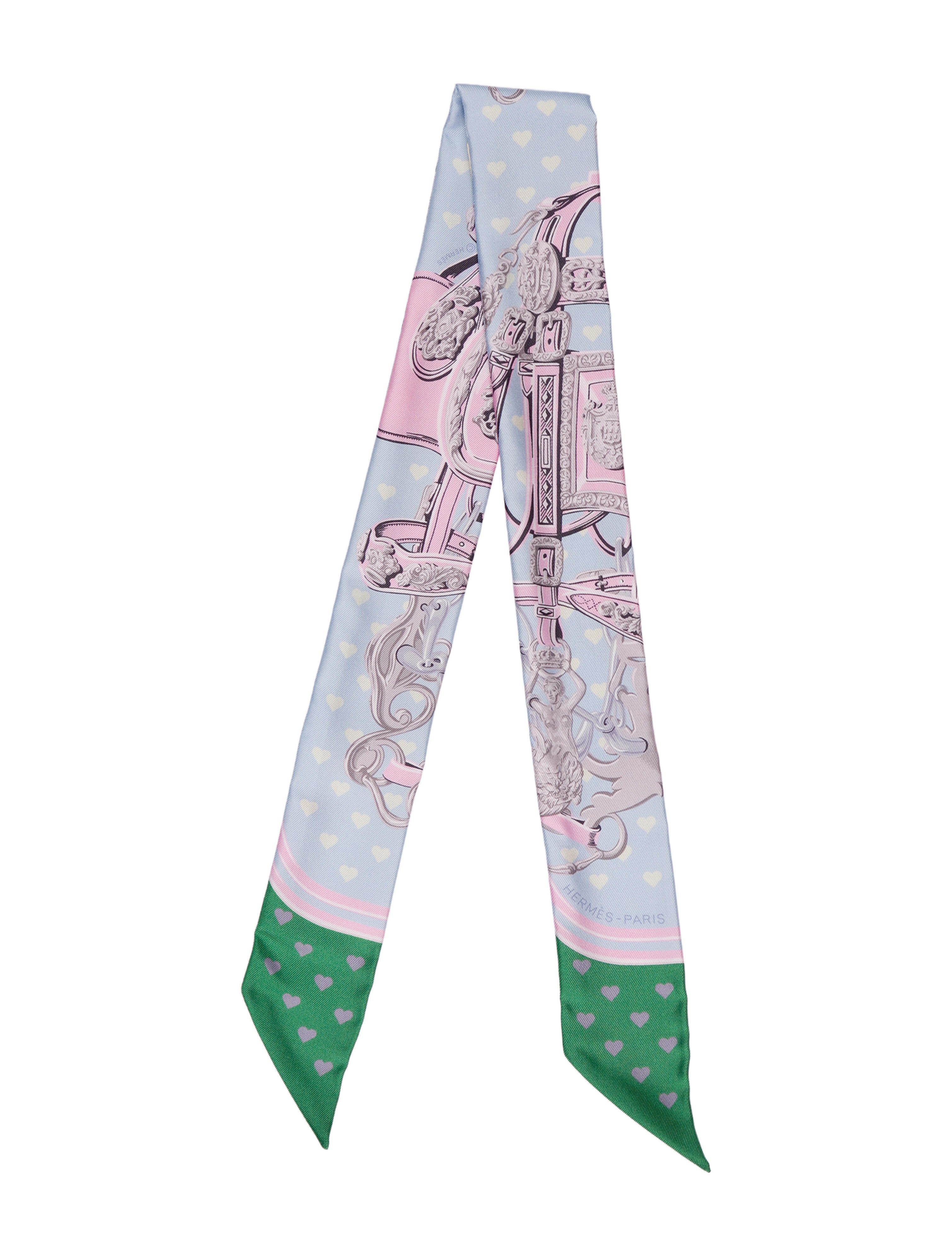 Hermès Brides de Gala Love Silk Twilly Scarf w/ Tags