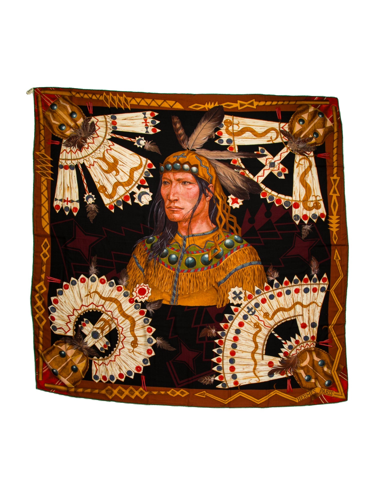 Hermès Cosmogonie Apache Cashmere Shawl