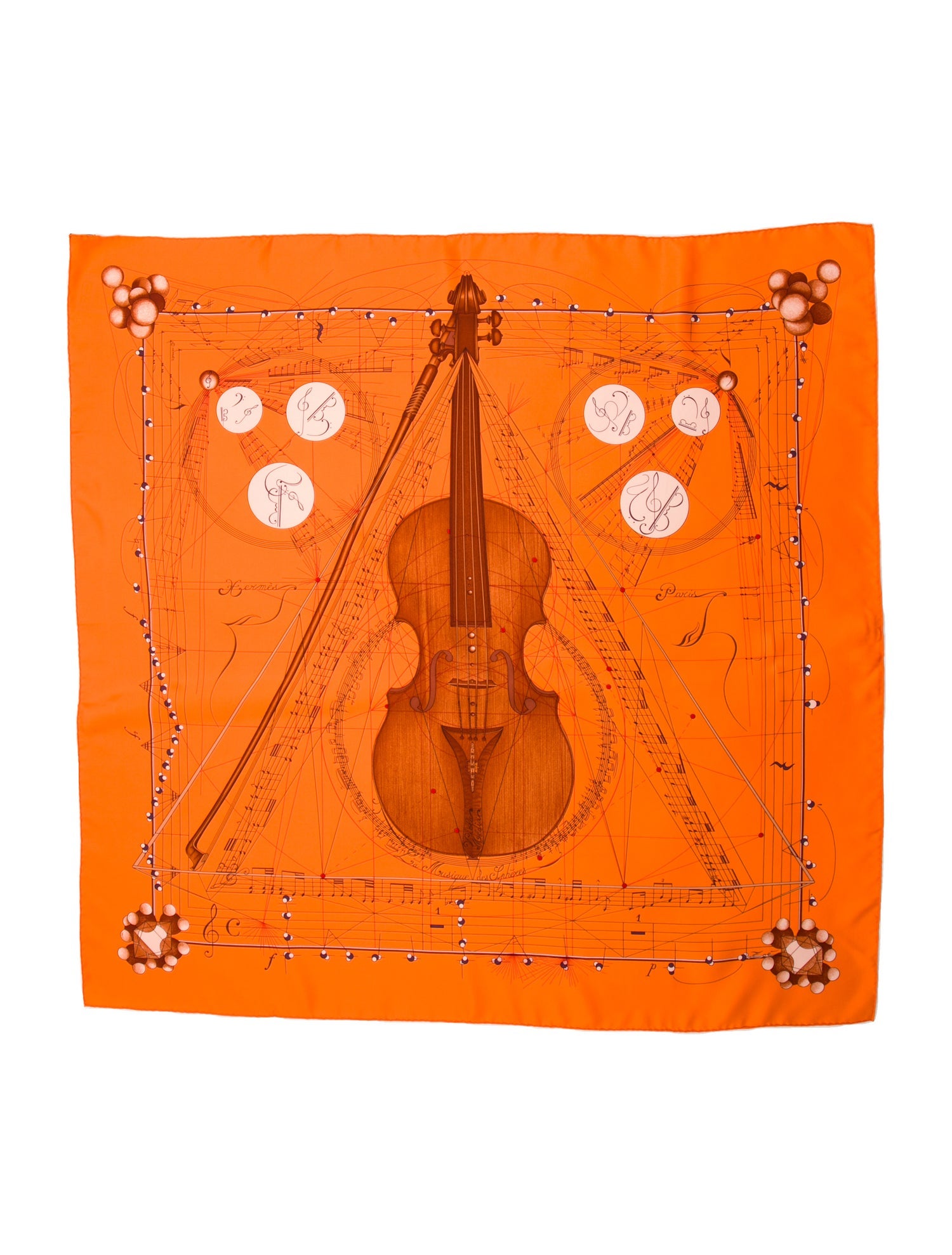 Hermès La Musique des Sphères Silk Scarf