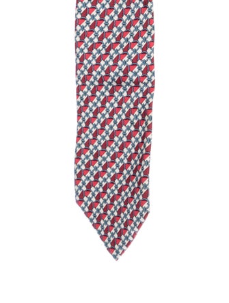 Hermès Silk Pattern Tie