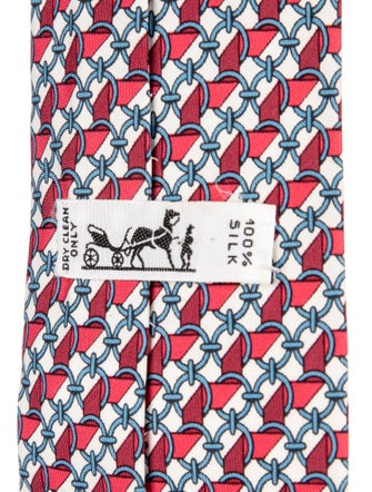 Hermès Silk Pattern Tie