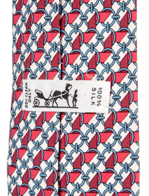 Hermès Silk Pattern Tie