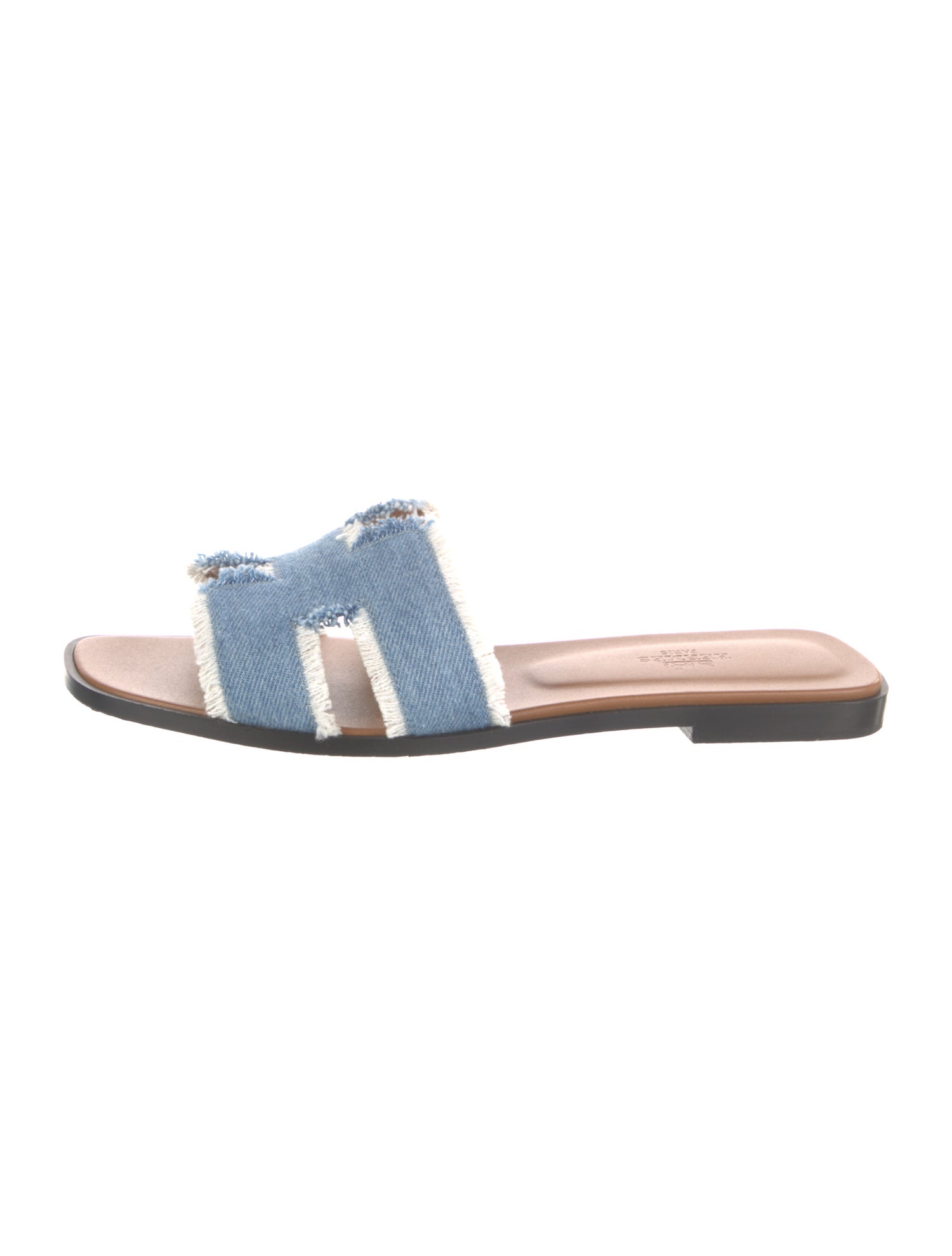 Hermès Oran Denim Slides