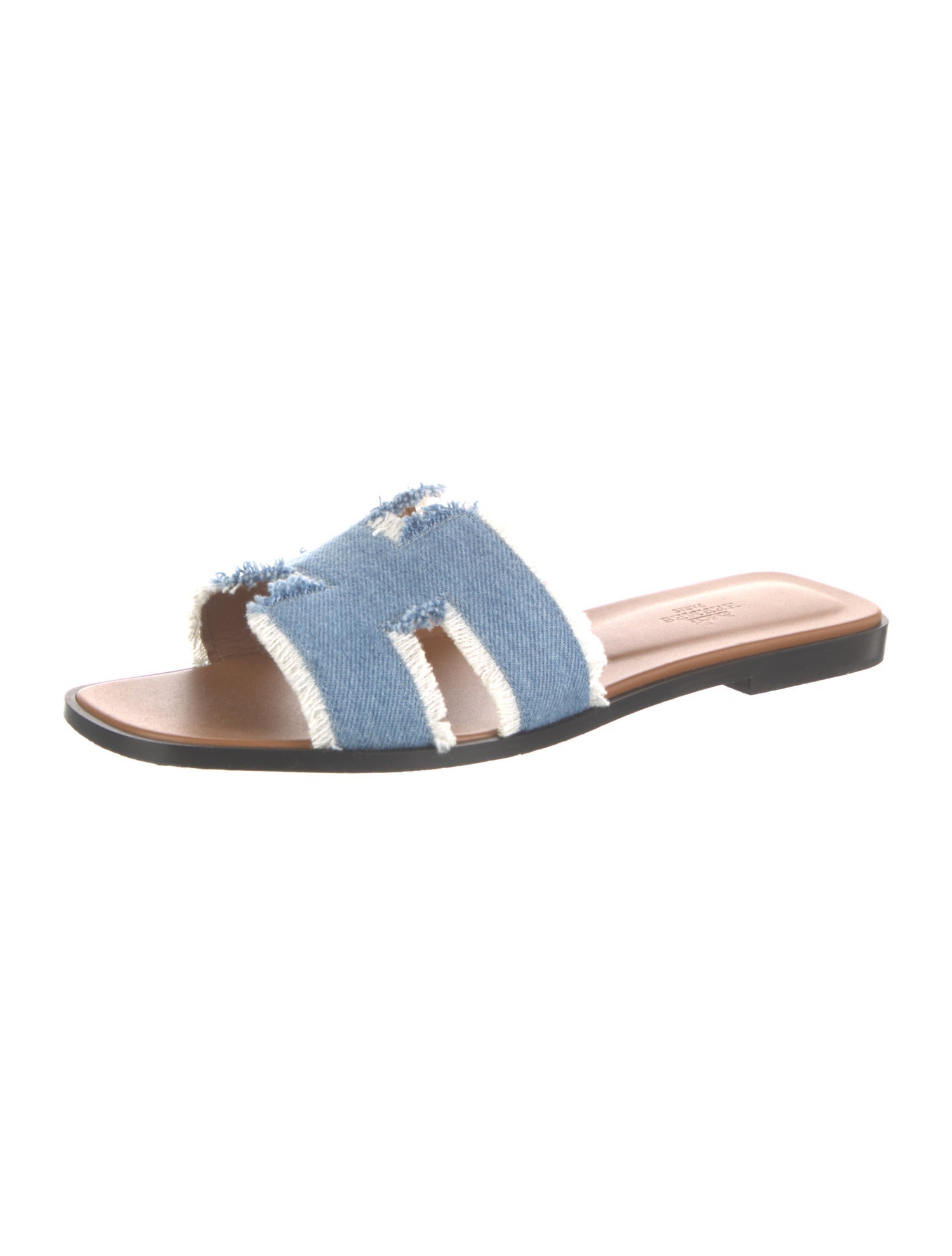 Hermès Oran Denim Slides