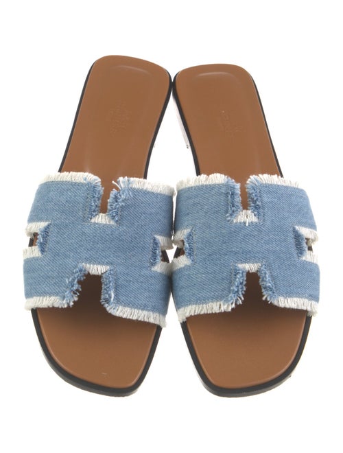 Hermès Oran Denim Slides