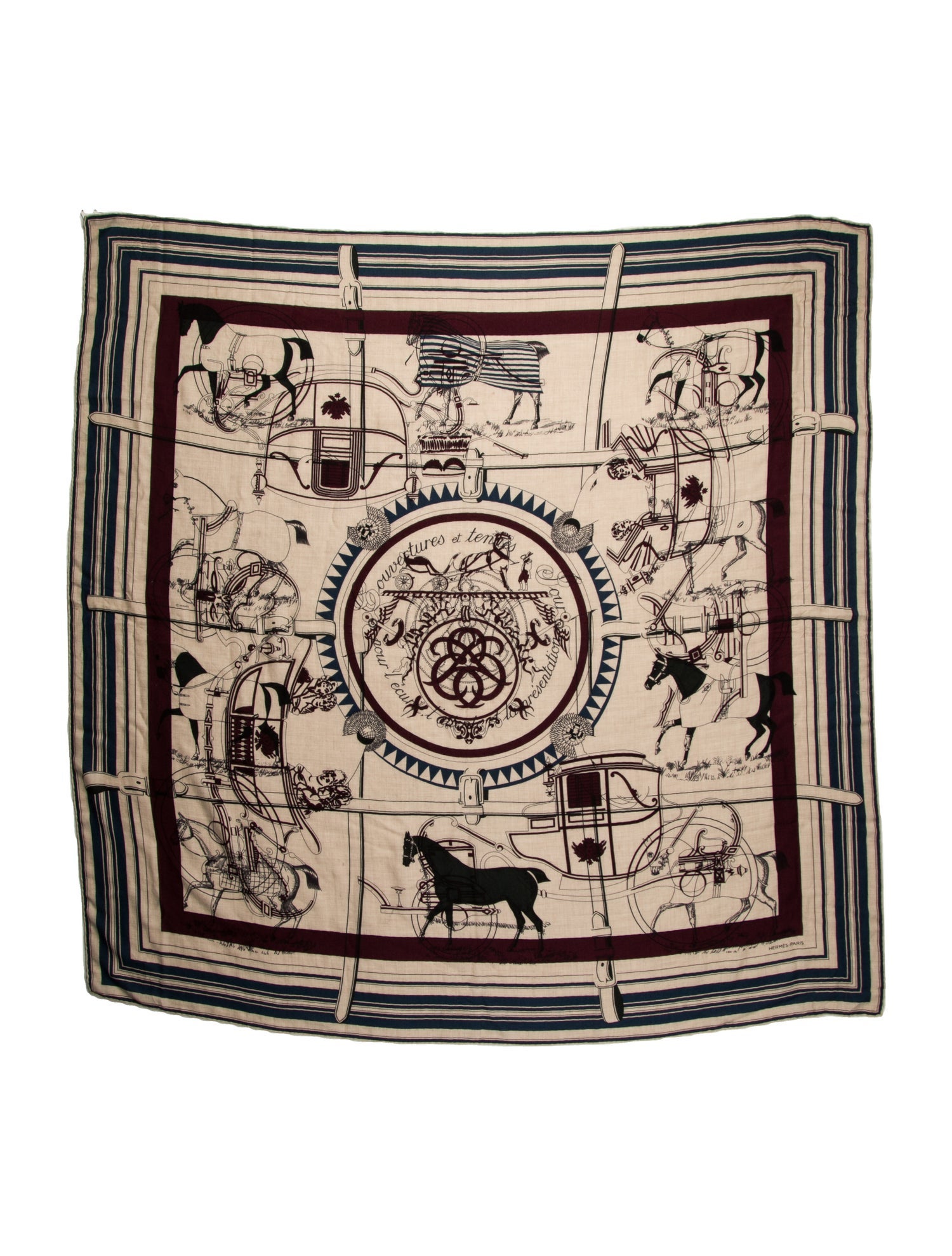 Hermès Couvertures et Tenues de Jour Cashmere Shawl