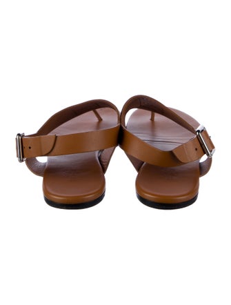 Hermès Kola Leather Slingback Sandals