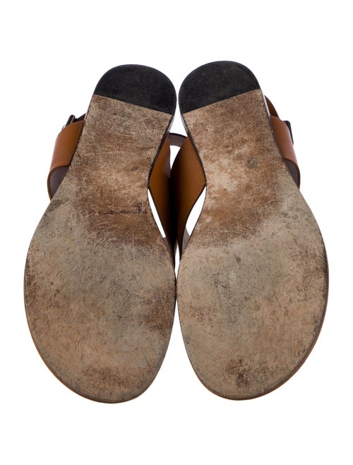 Hermès Kola Leather Slingback Sandals