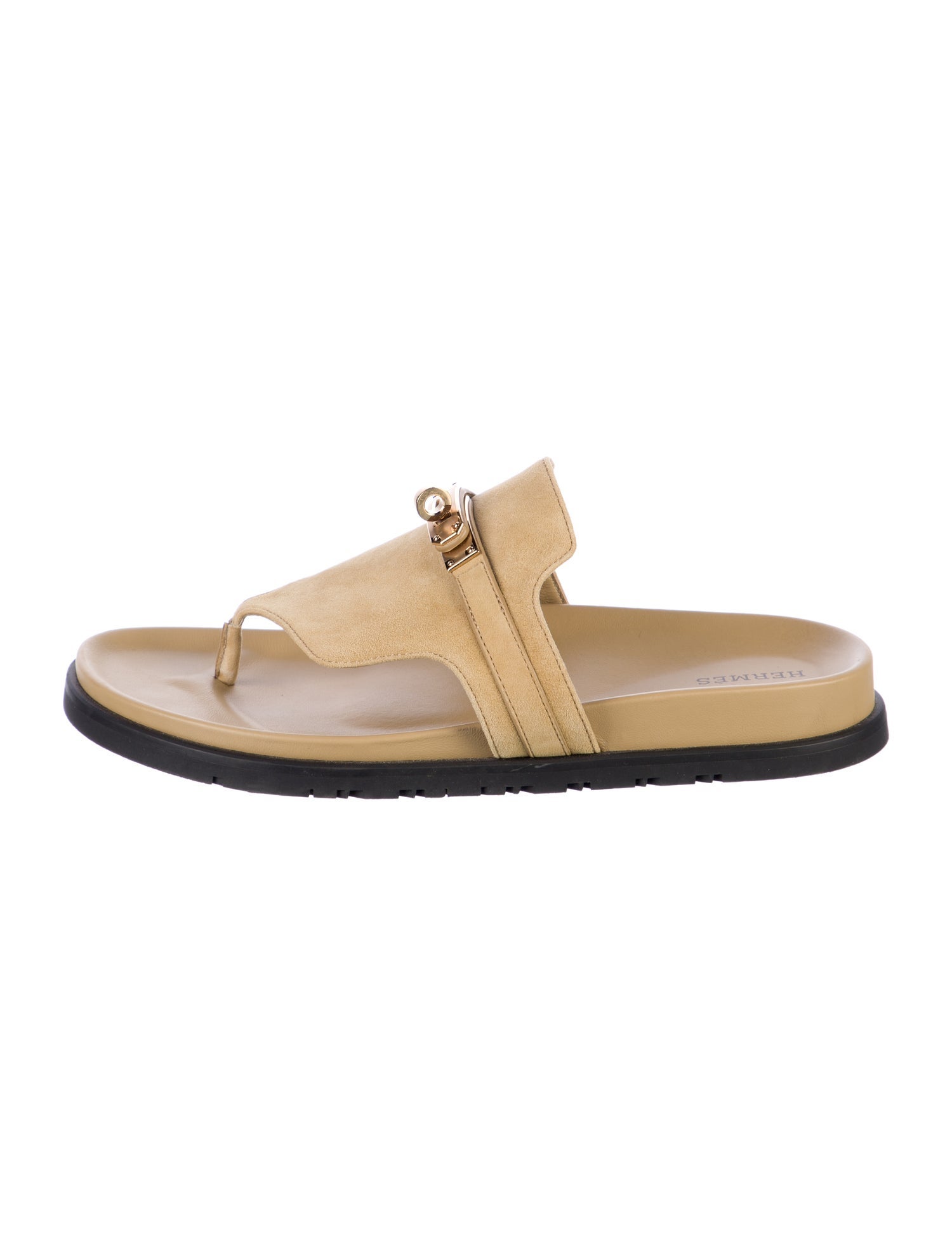 Hermès Empire Suede Slides