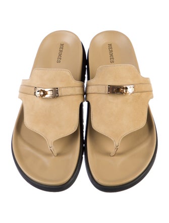 Hermès Empire Suede Slides