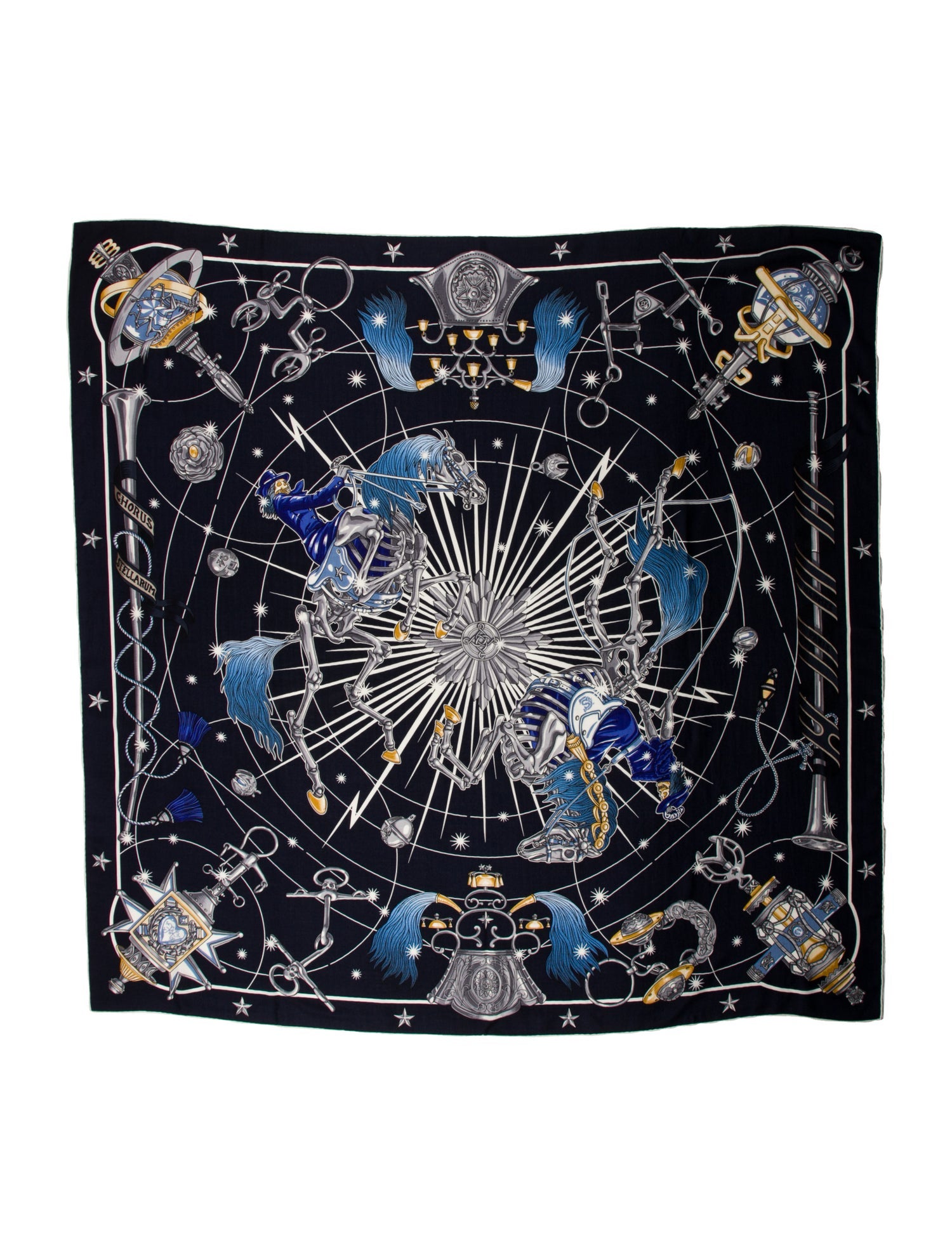 Hermès Chorus Stellarum Cashmere Shawl w/ Tags