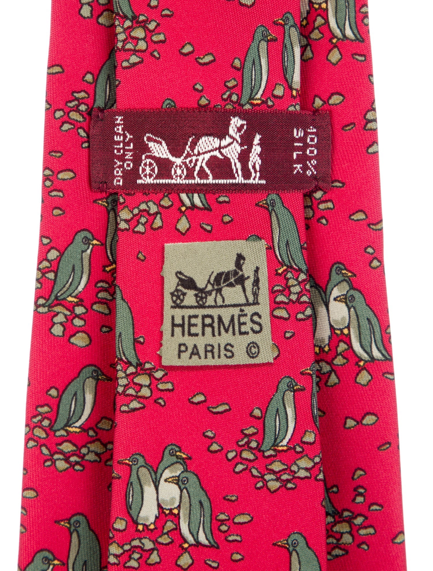 Hermès Silk Animal Print Tie