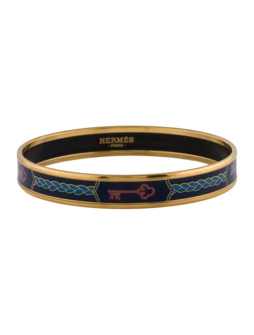 Hermès Enamel Narrow Bangle
