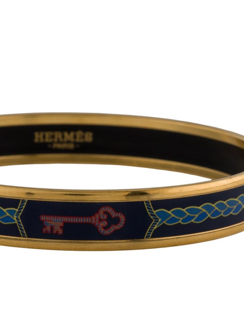 Hermès Enamel Narrow Bangle