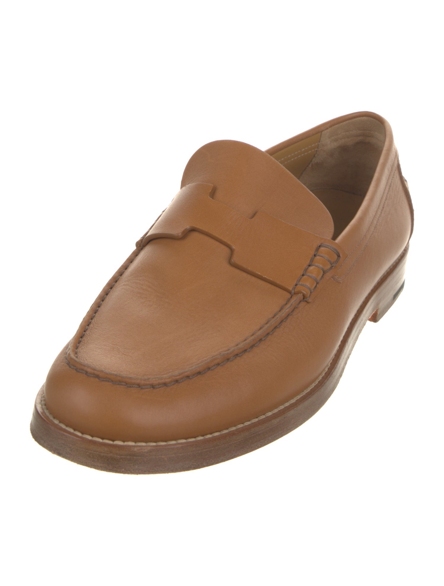 Hermès Charrette Leather Loafers