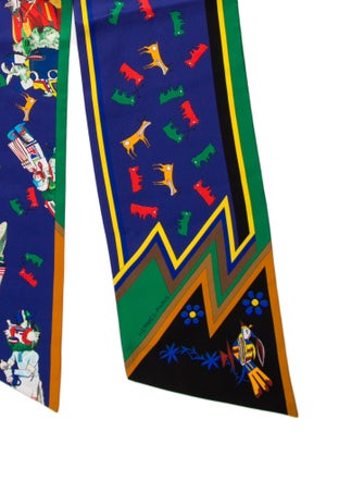 Hermès Kachinas Maxi Silk Twilly Scarf