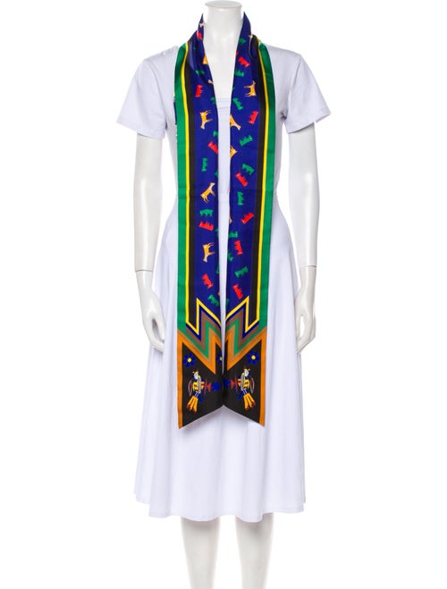 Hermès Kachinas Maxi Silk Twilly Scarf