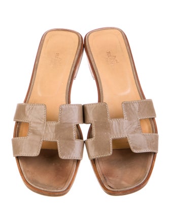 Hermès Oran Calfskin Slides