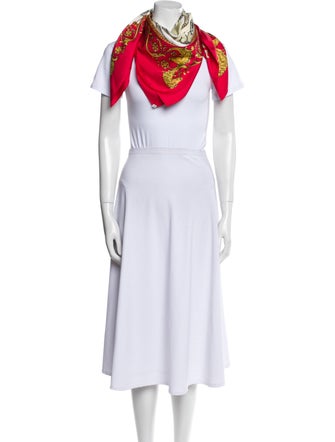 Hermès La Promenade De Longchamps Silk Scarf