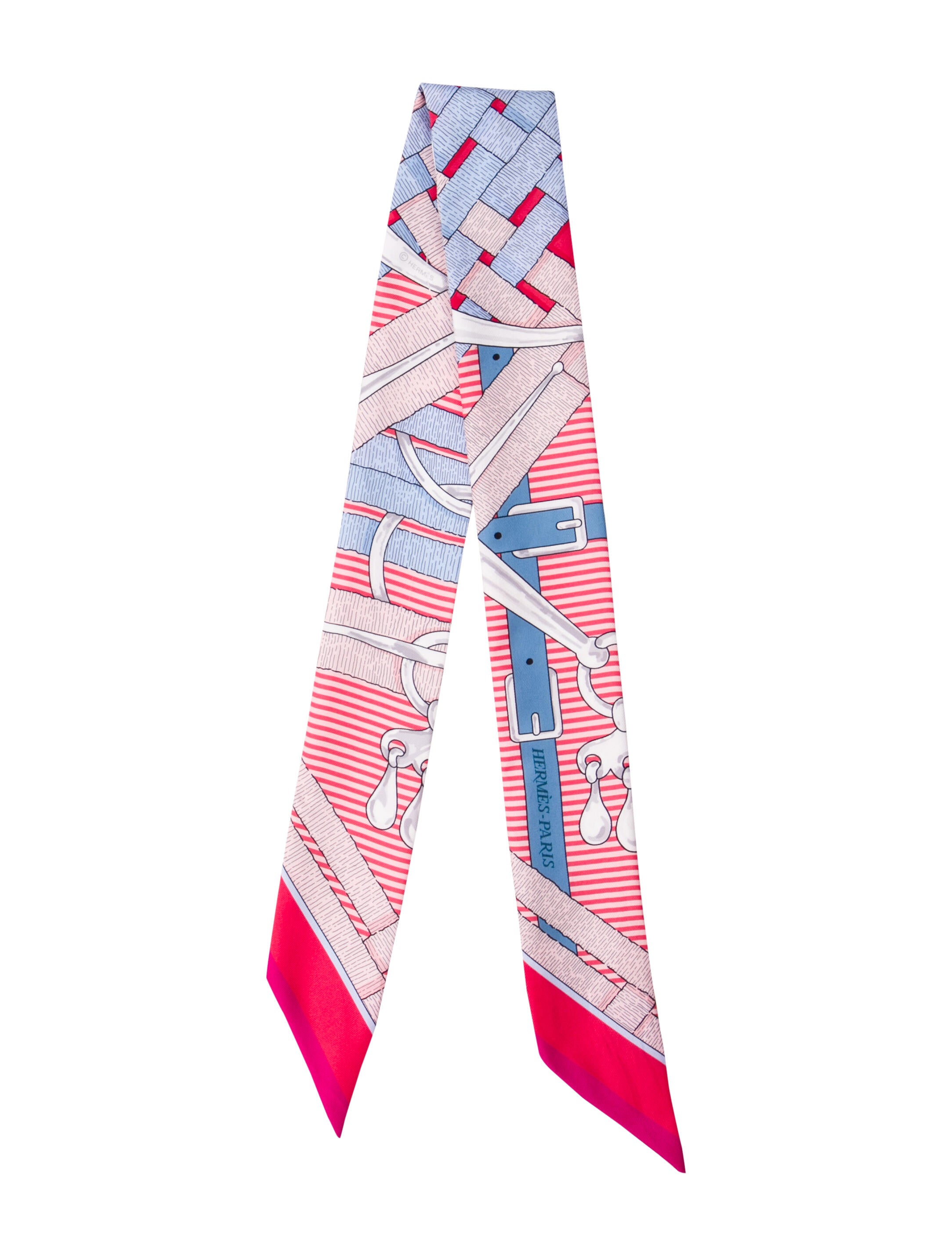 Hermès Mors à Jouets Chemise Silk Twilly Scarf