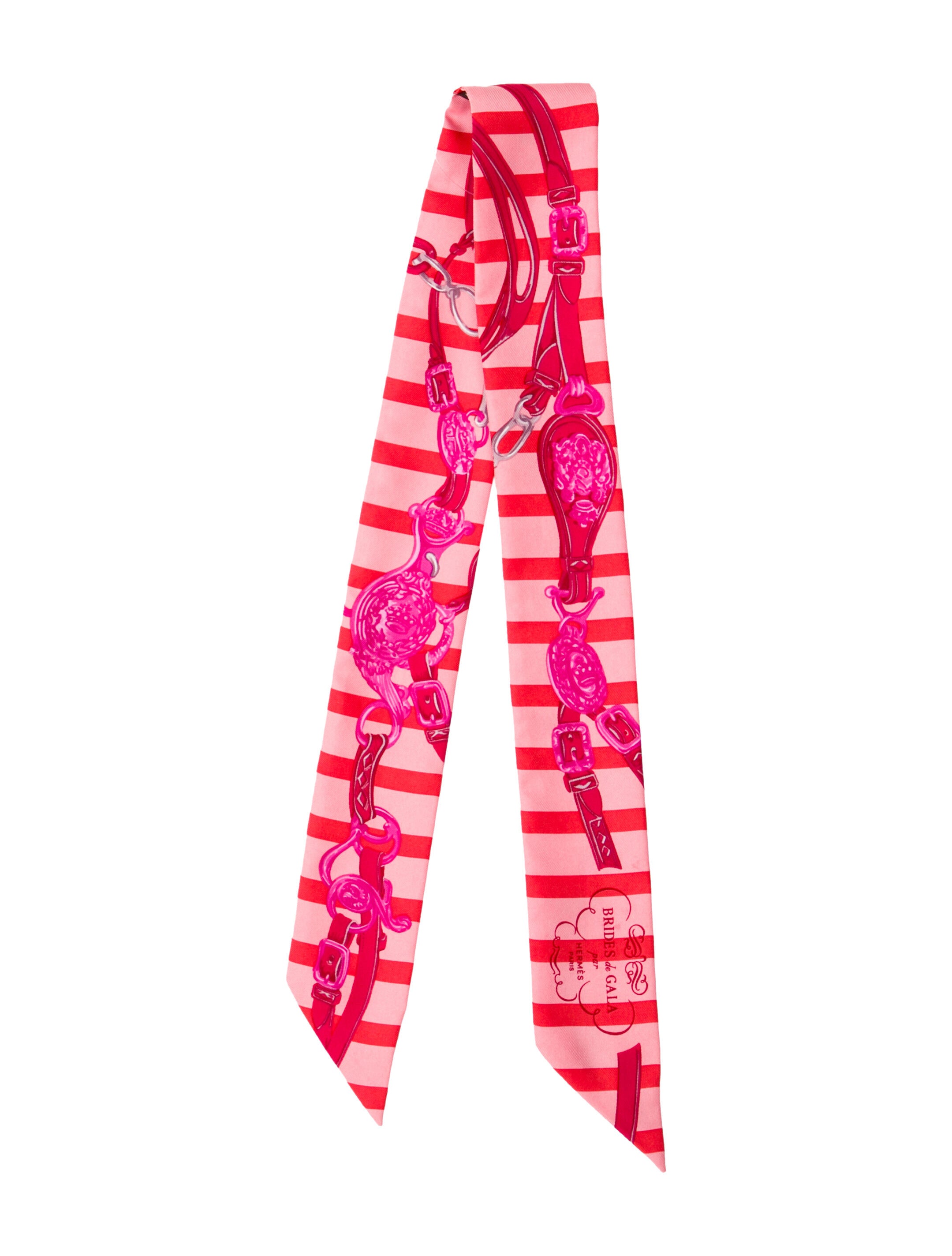 Hermès Brides de Gala Bayaderes Silk Twilly Scarf