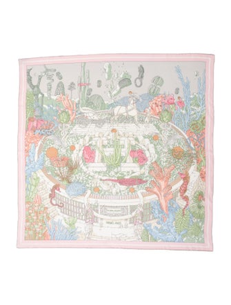 Hermès Ex-Libris Atlantis Silk Scarf