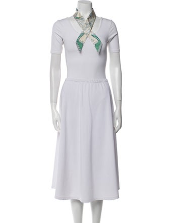 Hermès Bouquets Sellier Silk Twilly Scarf