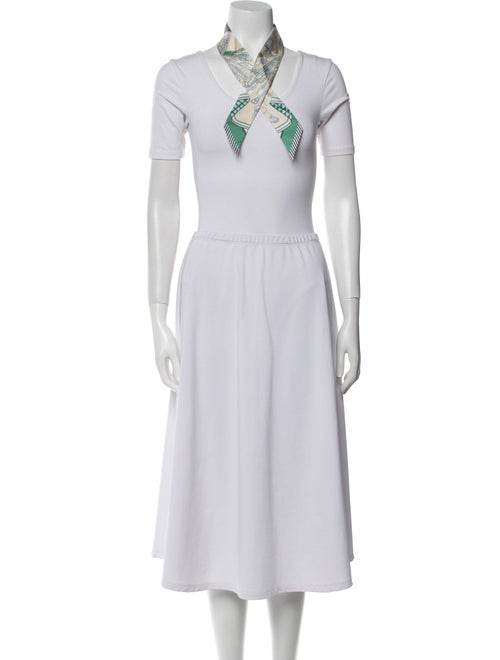 Hermès Bouquets Sellier Silk Twilly Scarf