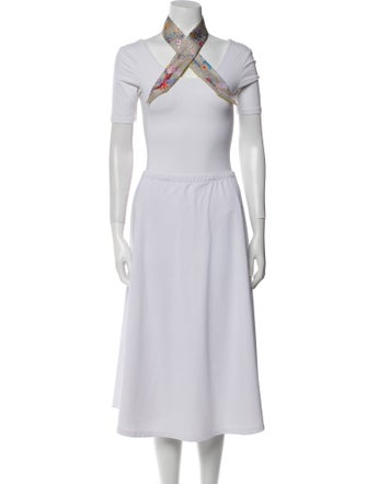 Hermès Brides de Gala en Fleurs Silk Twilly Scarf