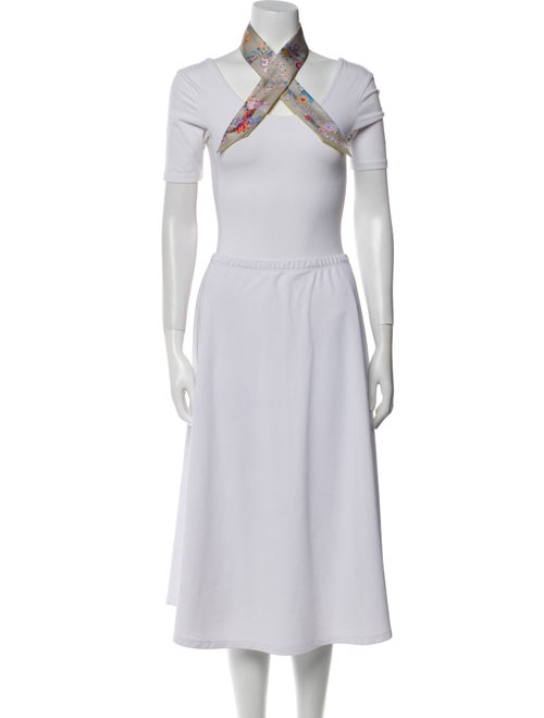 Hermès Brides de Gala en Fleurs Silk Twilly Scarf