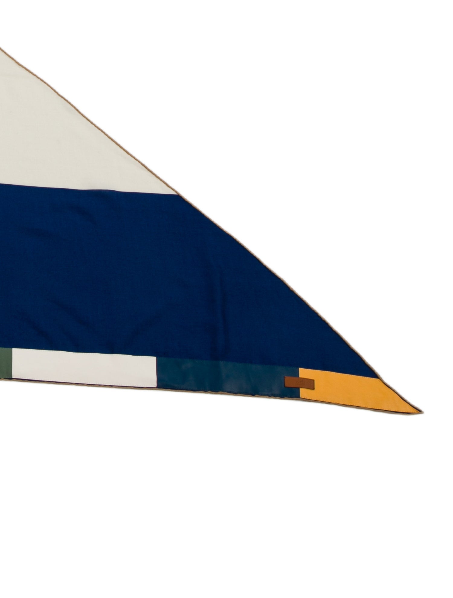 Hermès hermes Bar-d'Obstacle Leather Rectangle Cashmere Triangle Scarf Cashmere Triangle Scarf