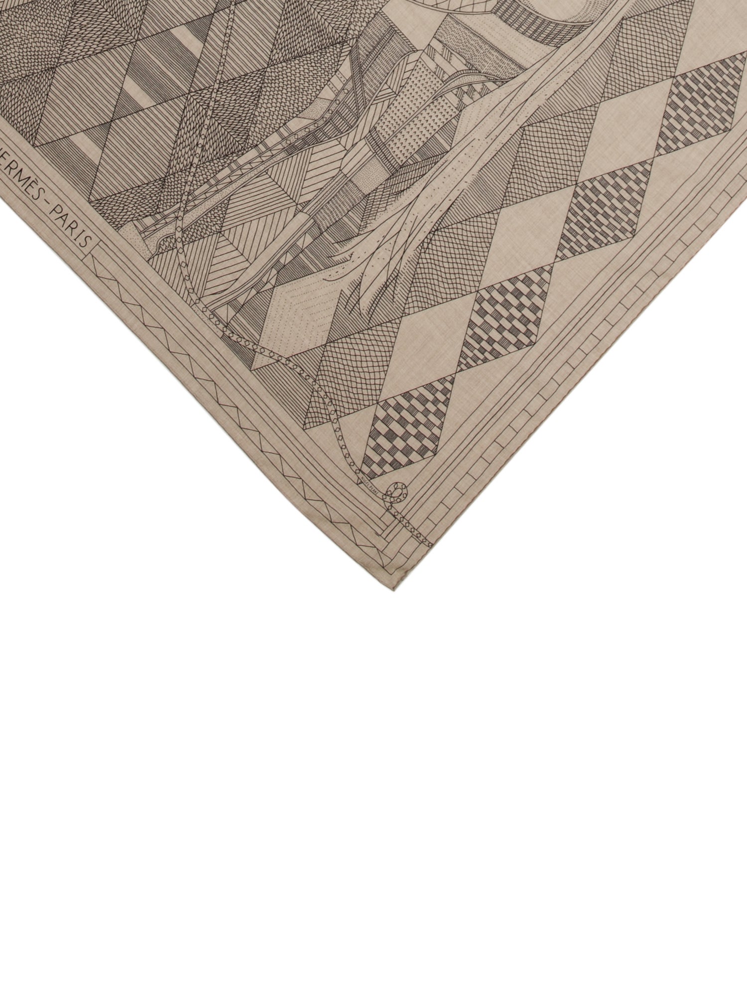 Hermès Patchwork Horse Cashmere Shawl