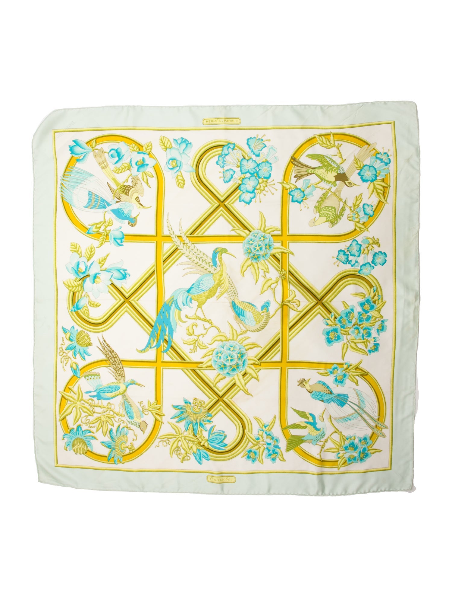 Hermès Caraïbes Silk Scarf