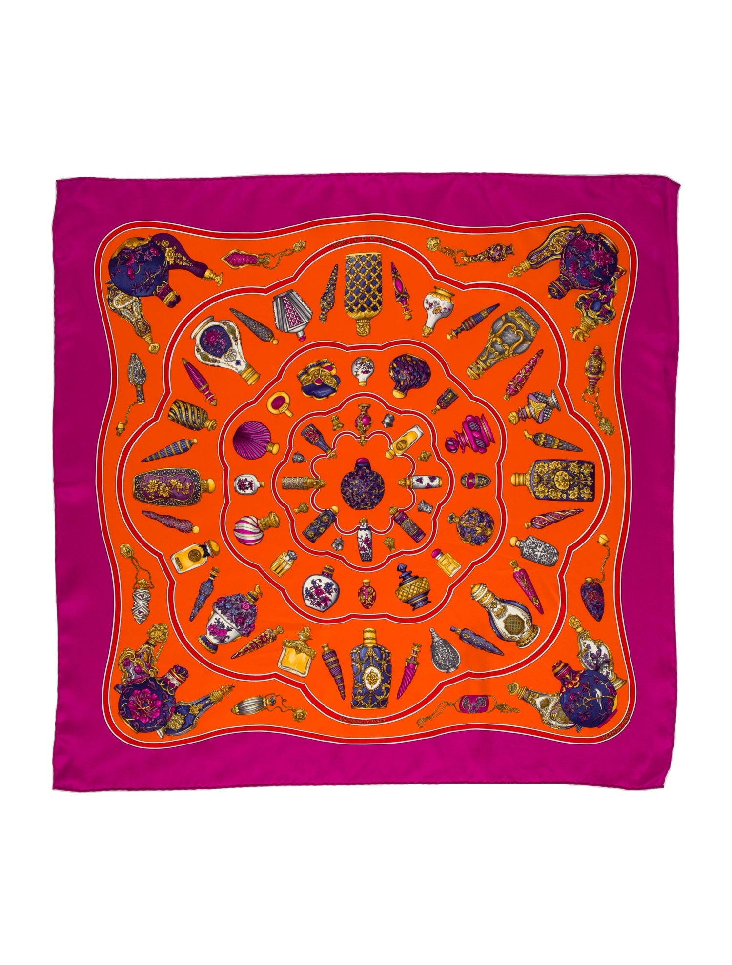 Hermès Qu'importe Le Flacon Silk Scarf
