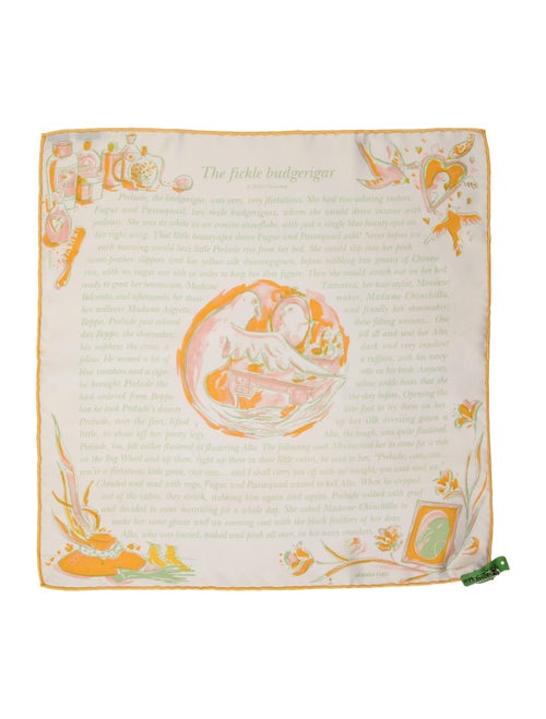 Hermès The Fickle Budgerigar Silk Scarf