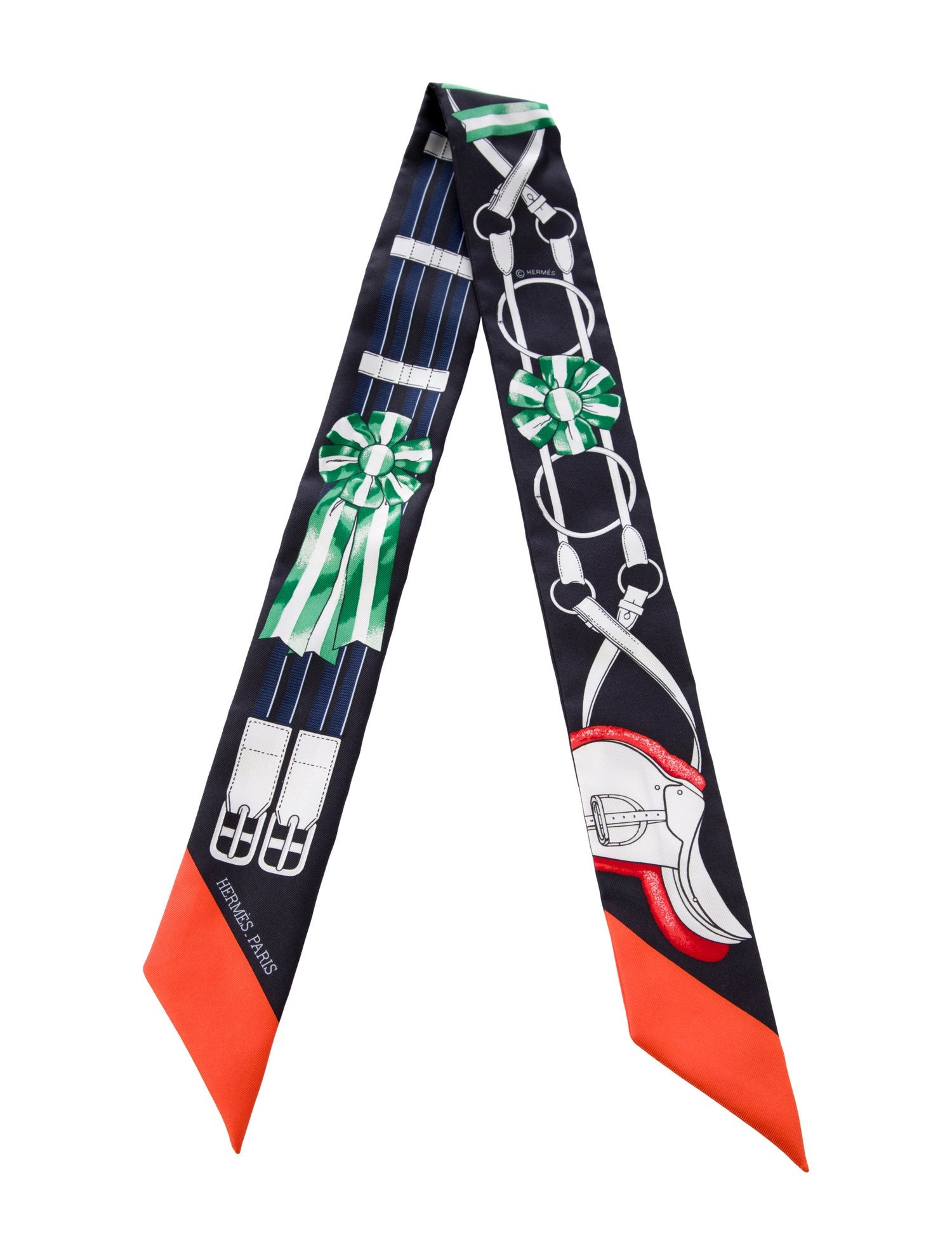 Hermès Jumping Silk Twilly Scarf